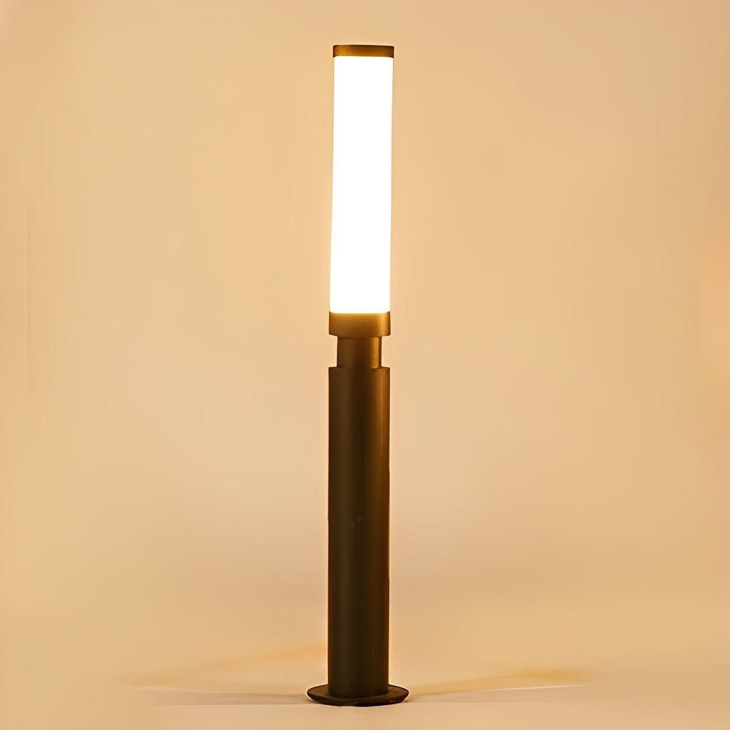 Modern Black Aluminum Outdoor Post Light | Waterproof LED Garden Pillar Lamp for Patios and Walkways 6