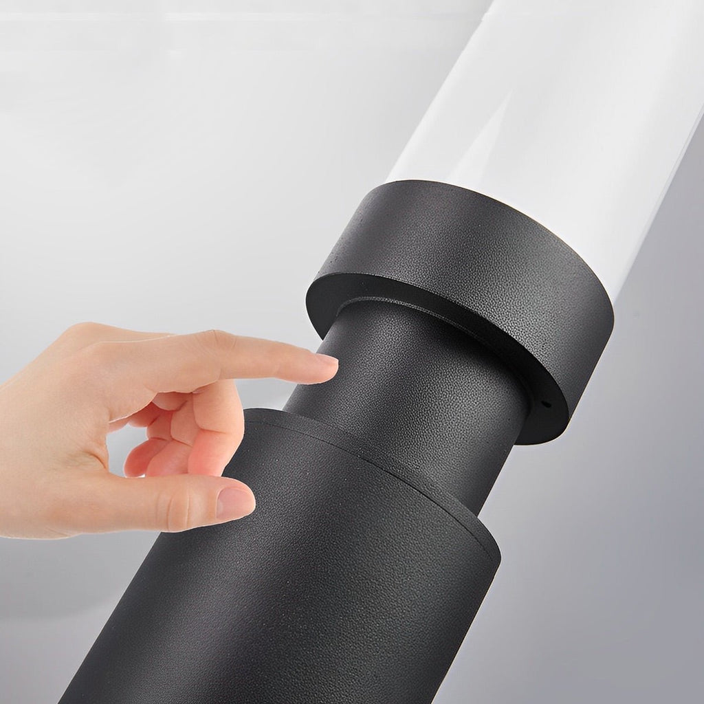 Modern Black Aluminum Outdoor Post Light | Waterproof LED Garden Pillar Lamp for Patios and Walkways 8