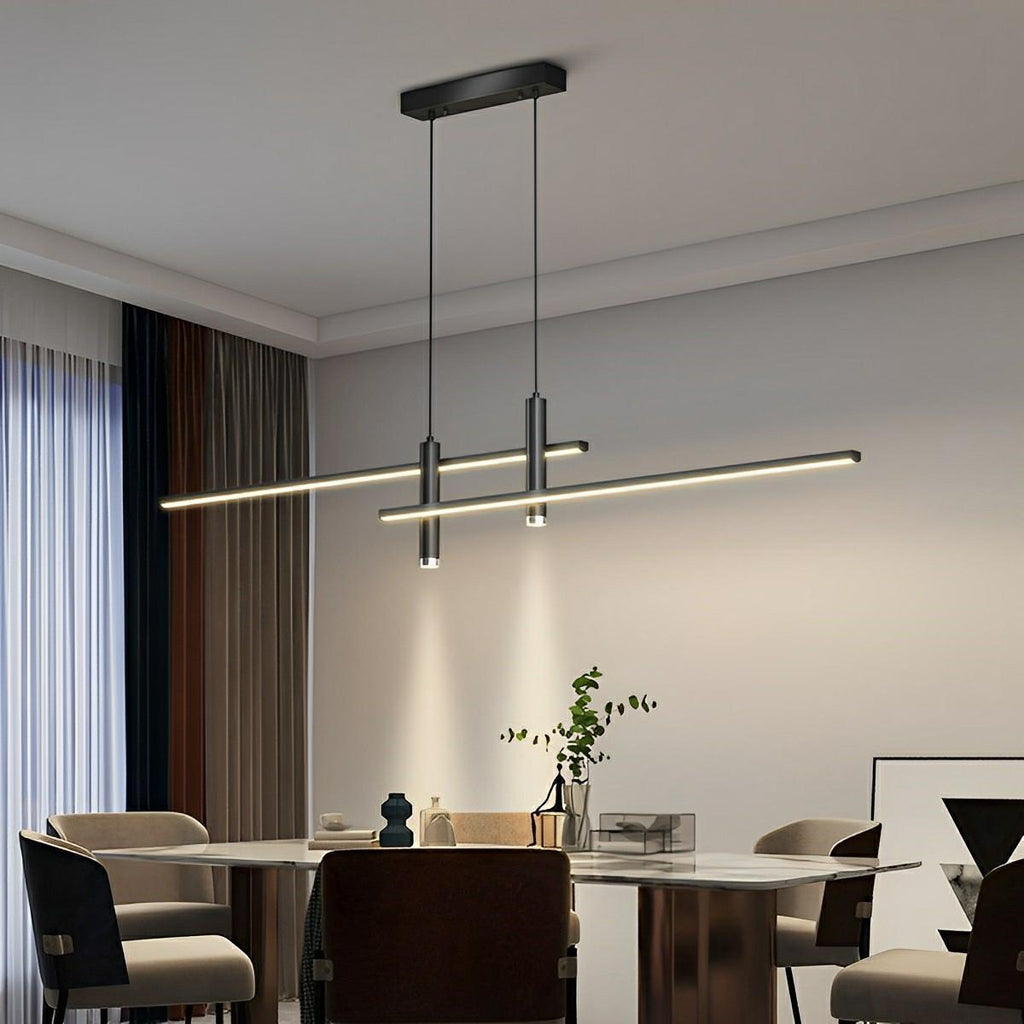 Modern Black Aluminum Pendant Light | Adjustable 3 Colour Temperatures for Kitchen 1