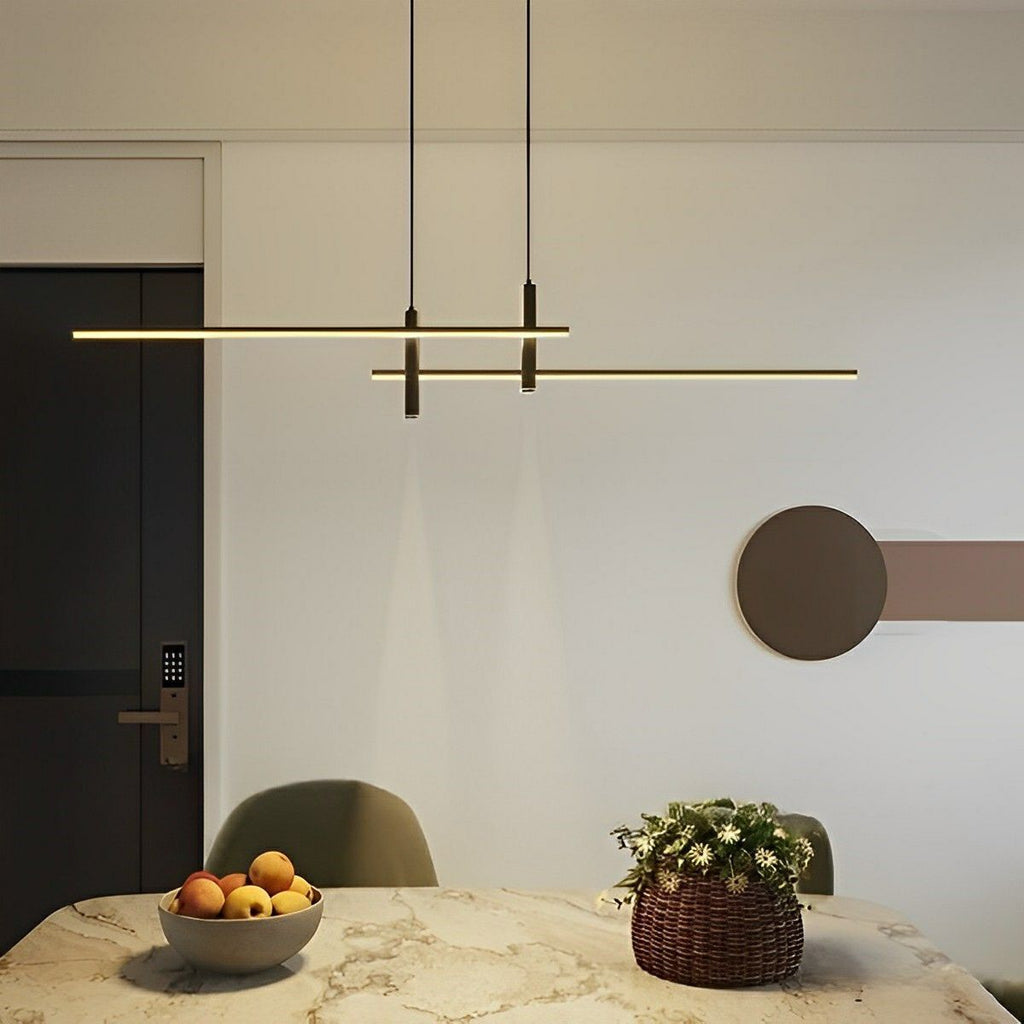 Modern Black Aluminum Pendant Light | Adjustable 3 Colour Temperatures for Kitchen 3