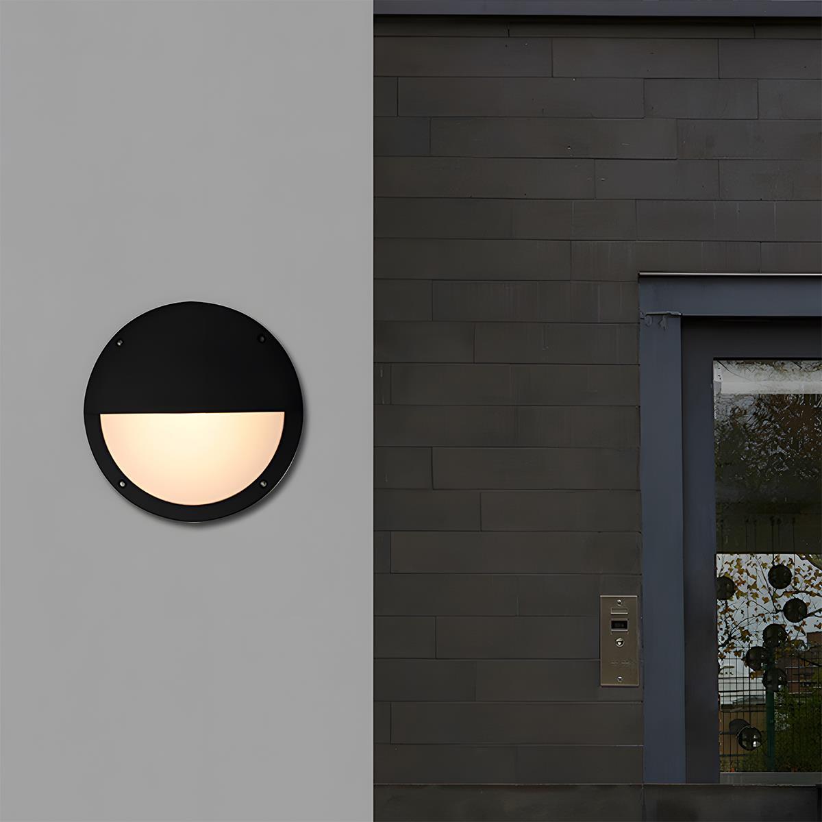 Modern Black Die-Cast Aluminum Outdoor Wall Sconce | Waterproof LED Light for Exterior Use 2
