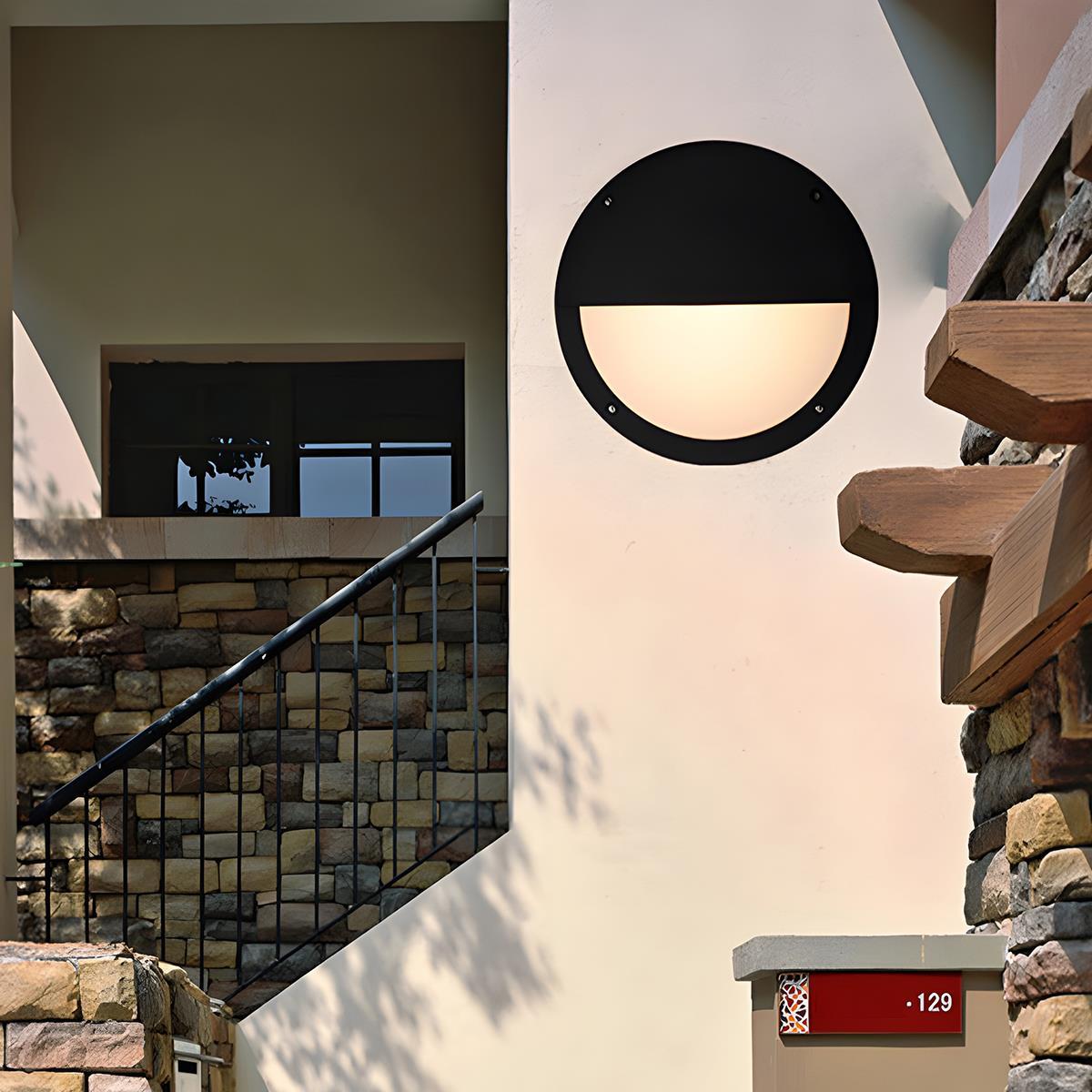Modern Black Die-Cast Aluminum Outdoor Wall Sconce | Waterproof LED Light for Exterior Use 4