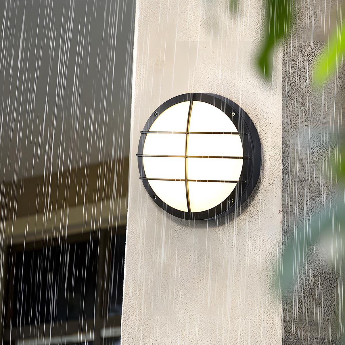 Modern Black Die-Cast Aluminum Outdoor Wall Sconce | Waterproof LED Light for Exterior Use 6