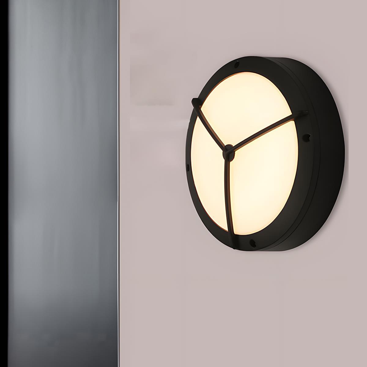 Modern Black Die-Cast Aluminum Outdoor Wall Sconce | Waterproof LED Light for Exterior Use 7