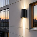 Modern Black Die-Cast Aluminum Wall Sconce | Waterproof Up and Down Outdoor Lighting for Patio 0