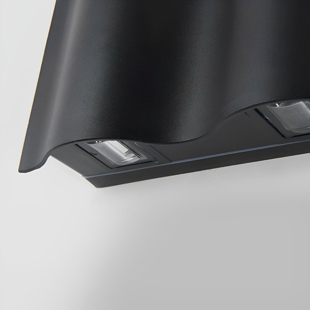 Modern Black Die-Cast Aluminum Wall Sconce | Waterproof Up and Down Outdoor Lighting for Patio 6