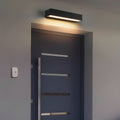 Modern Black Metal Outdoor Wall Lights | Waterproof LED Fixture for Balcony and Courtyard 0