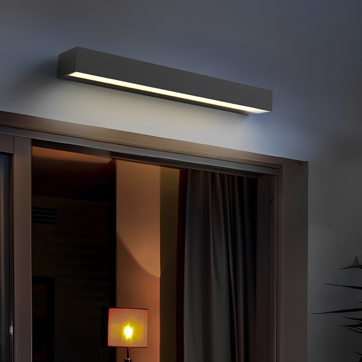 Modern Black Metal Outdoor Wall Lights | Waterproof LED Fixture for Balcony and Courtyard 4