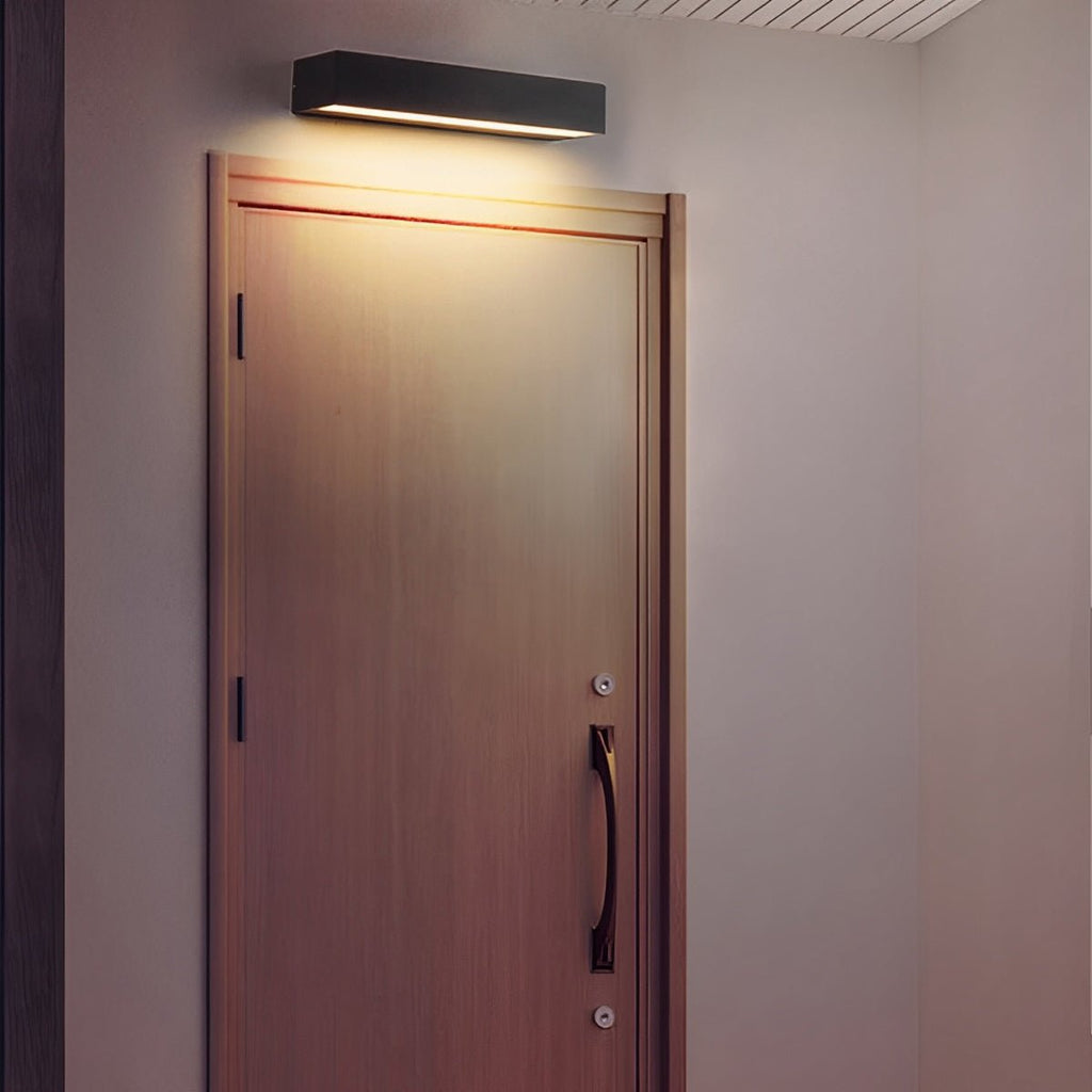 Modern Black Metal Outdoor Wall Lights | Waterproof LED Fixture for Balcony and Courtyard 5