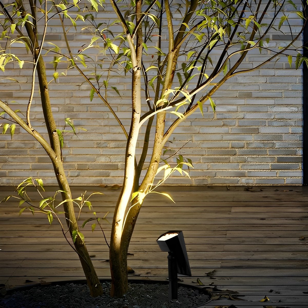 Modern Black Solar Powered Spotlight | Adjustable LED Outdoor Lighting for Garden 1