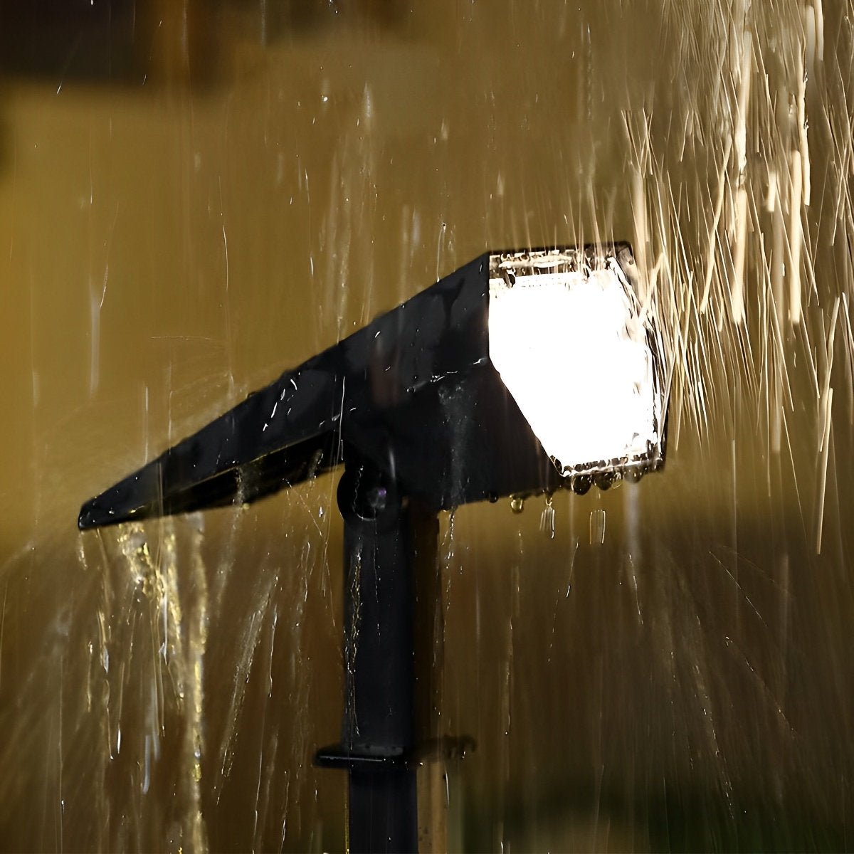 Modern Black Solar Powered Spotlight | Adjustable LED Outdoor Lighting for Garden 4