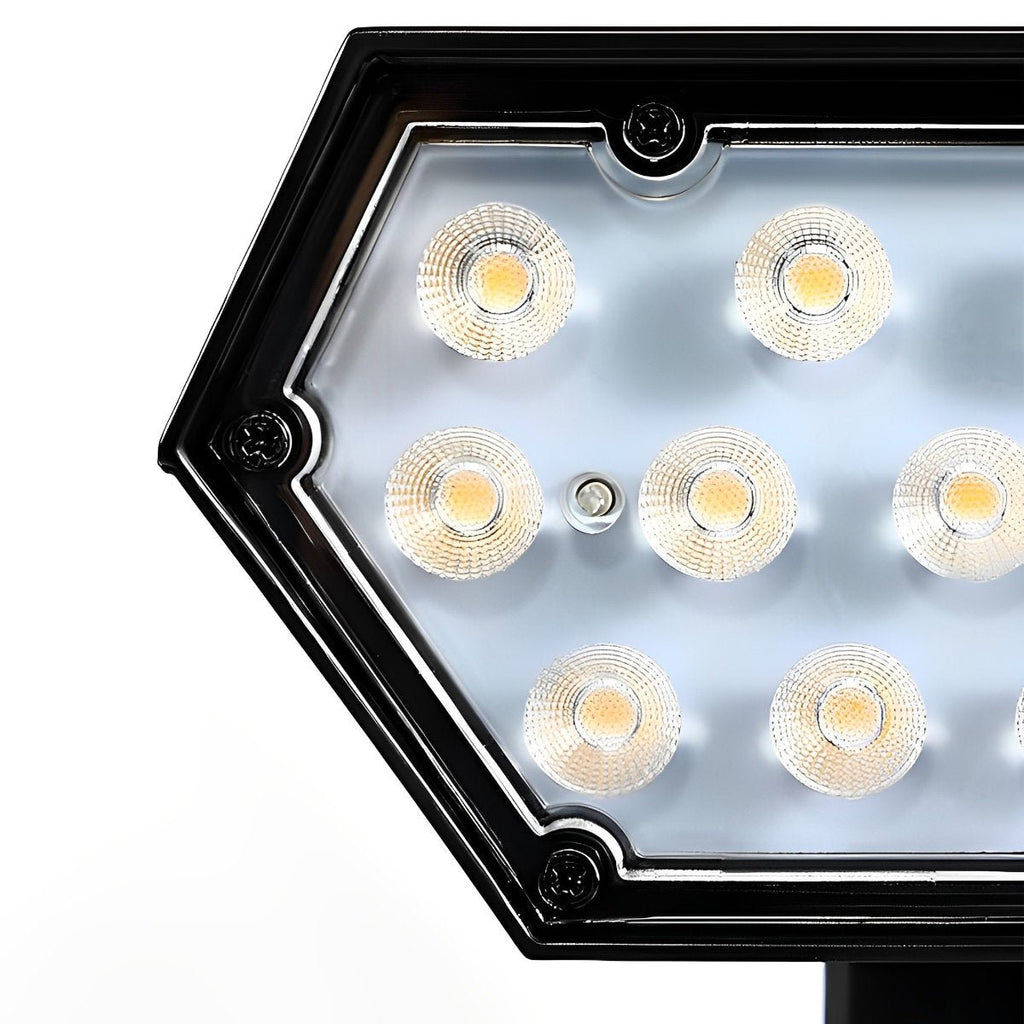 Modern Black Solar Powered Spotlight | Adjustable LED Outdoor Lighting for Garden 7