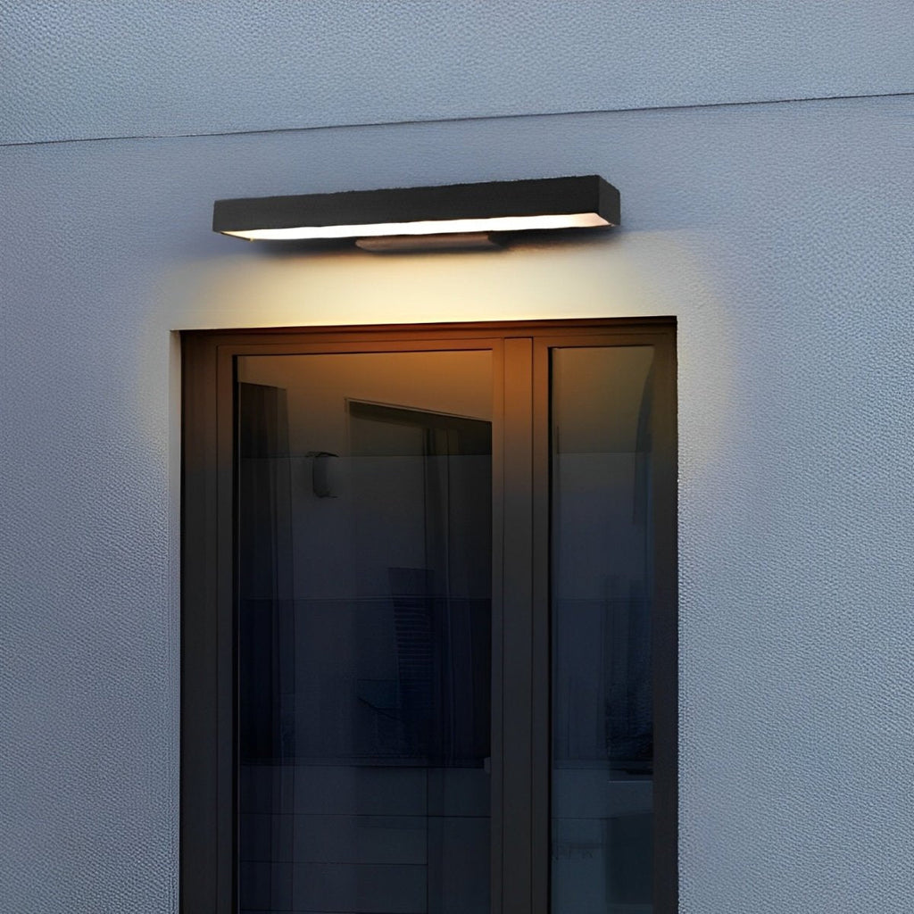 Modern Black Stainless Steel Outdoor Wall Light | Waterproof Motion Sensor for Entrance 3