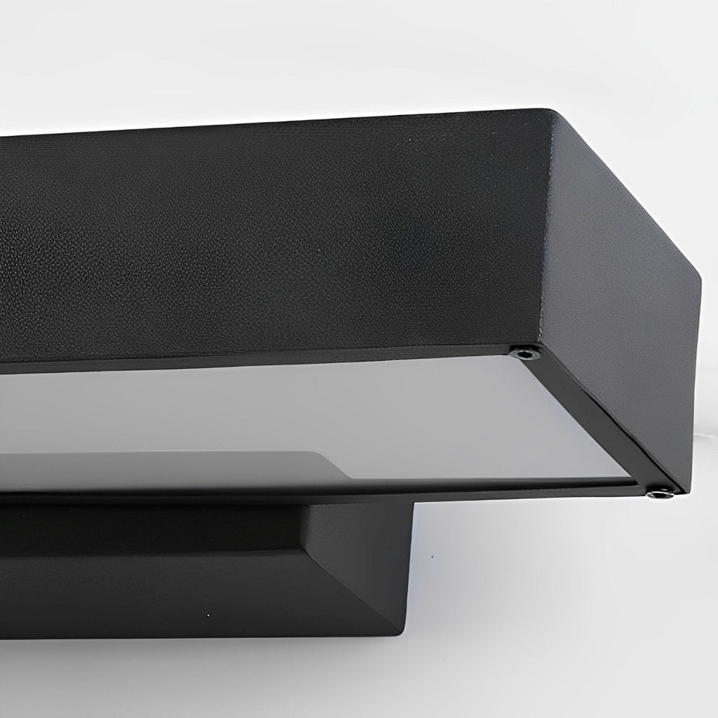 Modern Black Stainless Steel Outdoor Wall Light | Waterproof Motion Sensor for Entrance 6