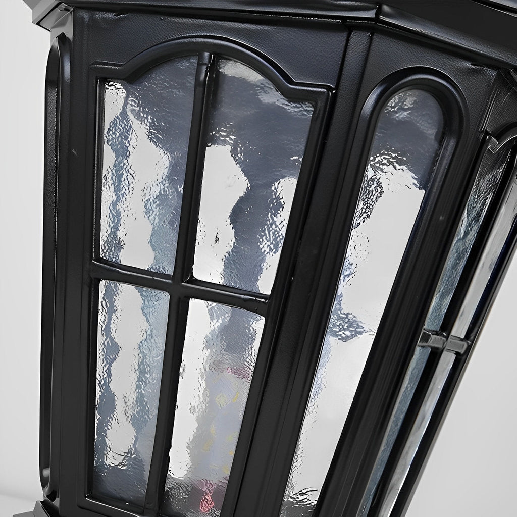 Modern Black and Bronze Metal Solar Fence Post Light | Waterproof Outdoor Illumination for Garden 6