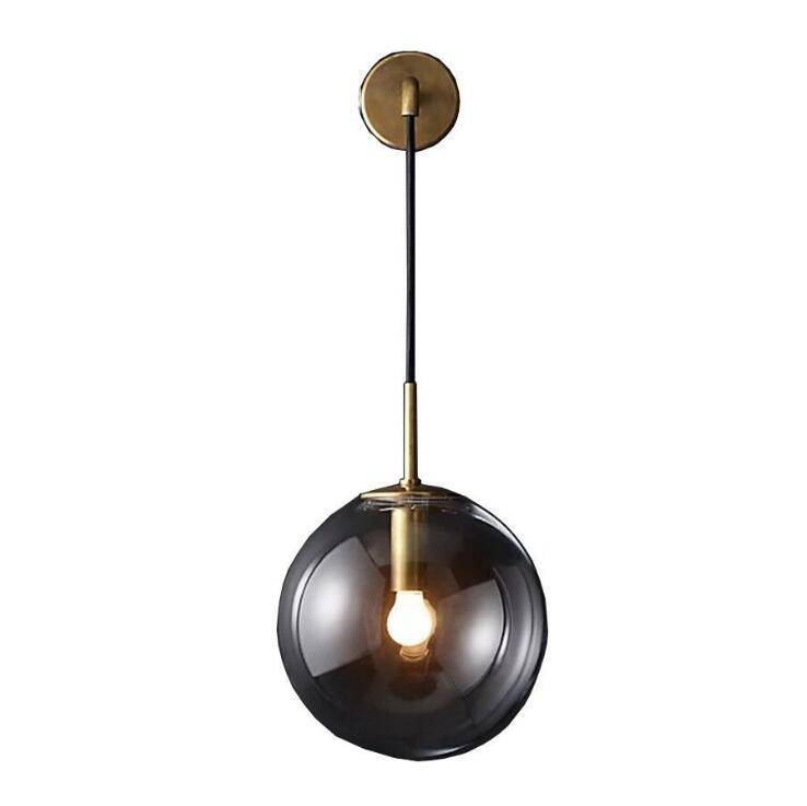 Modern Clear Glass Wall Sconce with Swing Arm | Adjustable Ambient Light for Bedroom 5