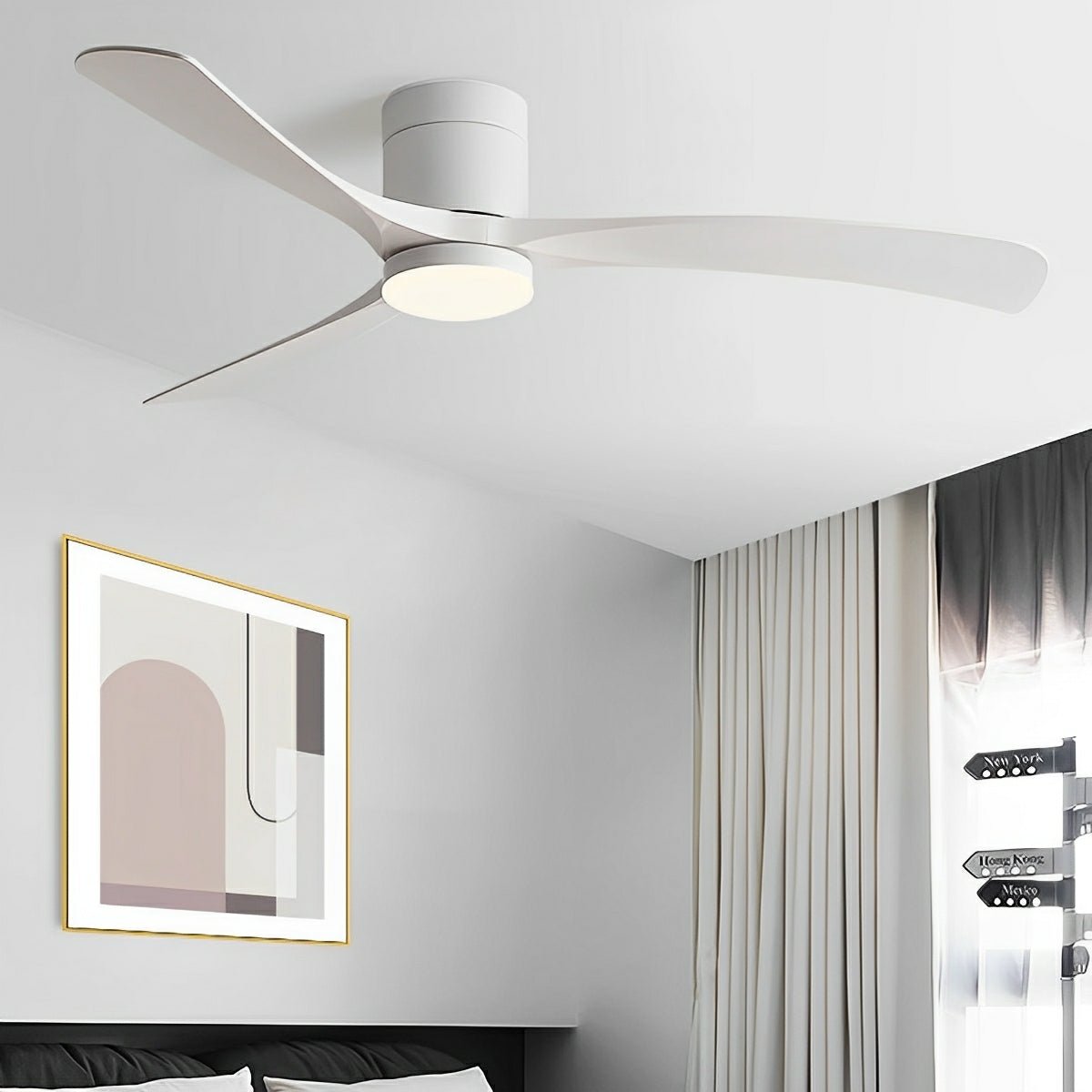 Modern Copper Ceiling Fan Light | Dimmable LED with Remote Control for Living Room 0