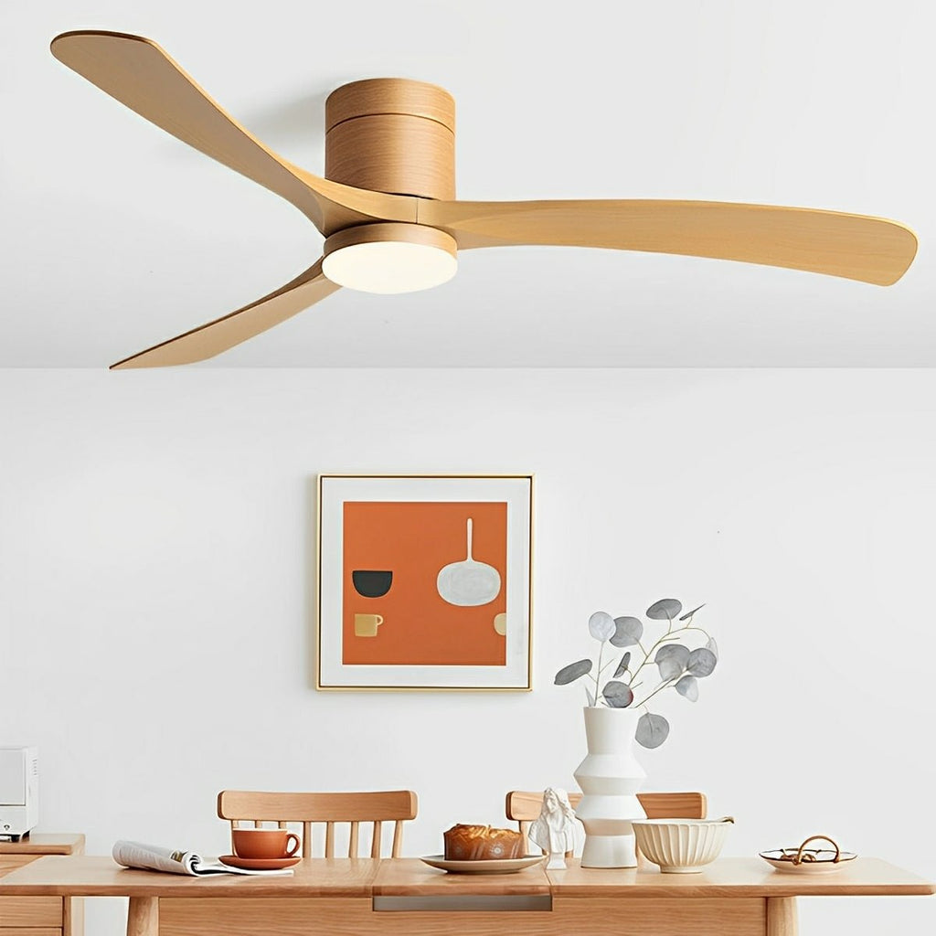 Modern Copper Ceiling Fan Light | Dimmable LED with Remote Control for Living Room 1