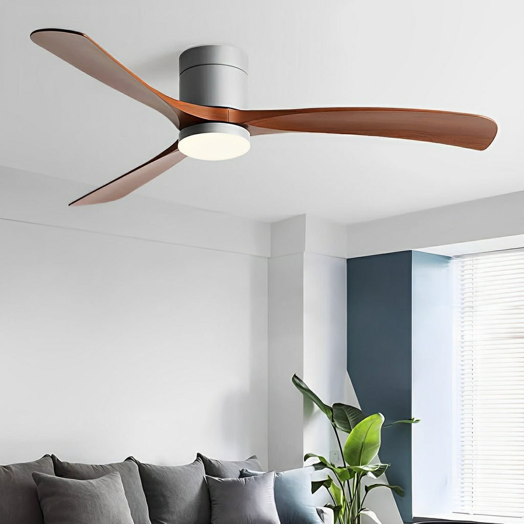 Modern Copper Ceiling Fan Light | Dimmable LED with Remote Control for Living Room 3