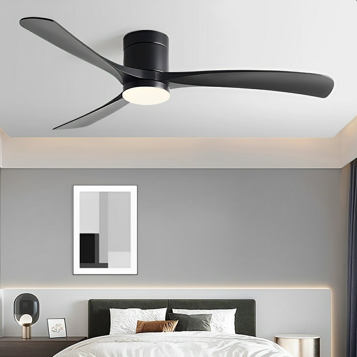 Modern Copper Ceiling Fan Light | Dimmable LED with Remote Control for Living Room 4