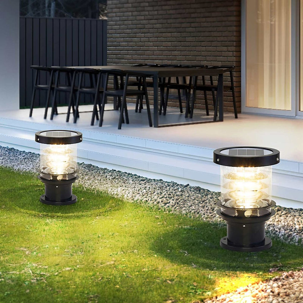 Modern Die-Cast Aluminium LED Outdoor Lamp Post | Waterproof Tiered Garden Light for Patios and Pathways 0