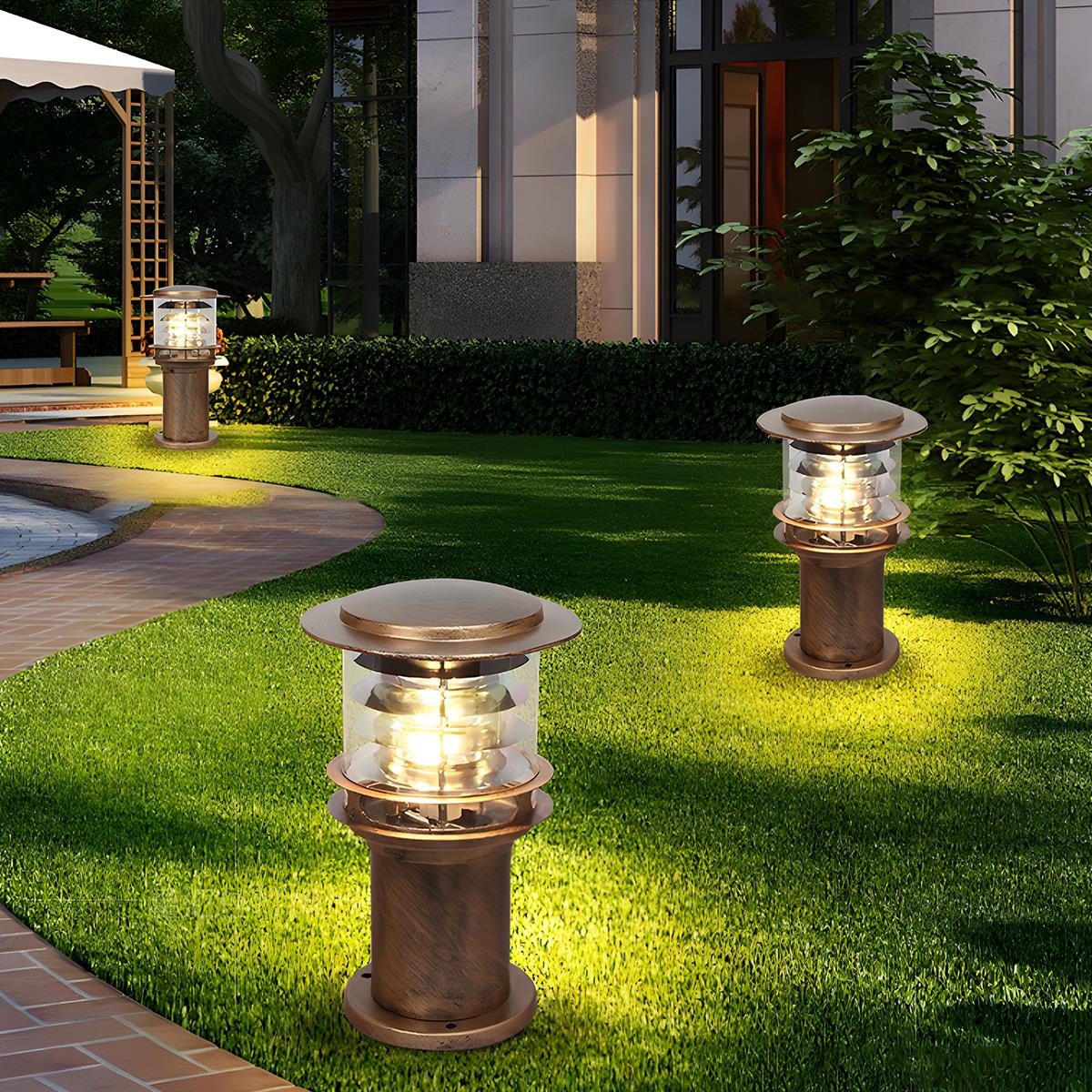 Modern Die-Cast Aluminium LED Outdoor Lamp Post | Waterproof Tiered Garden Light for Patios and Pathways 4