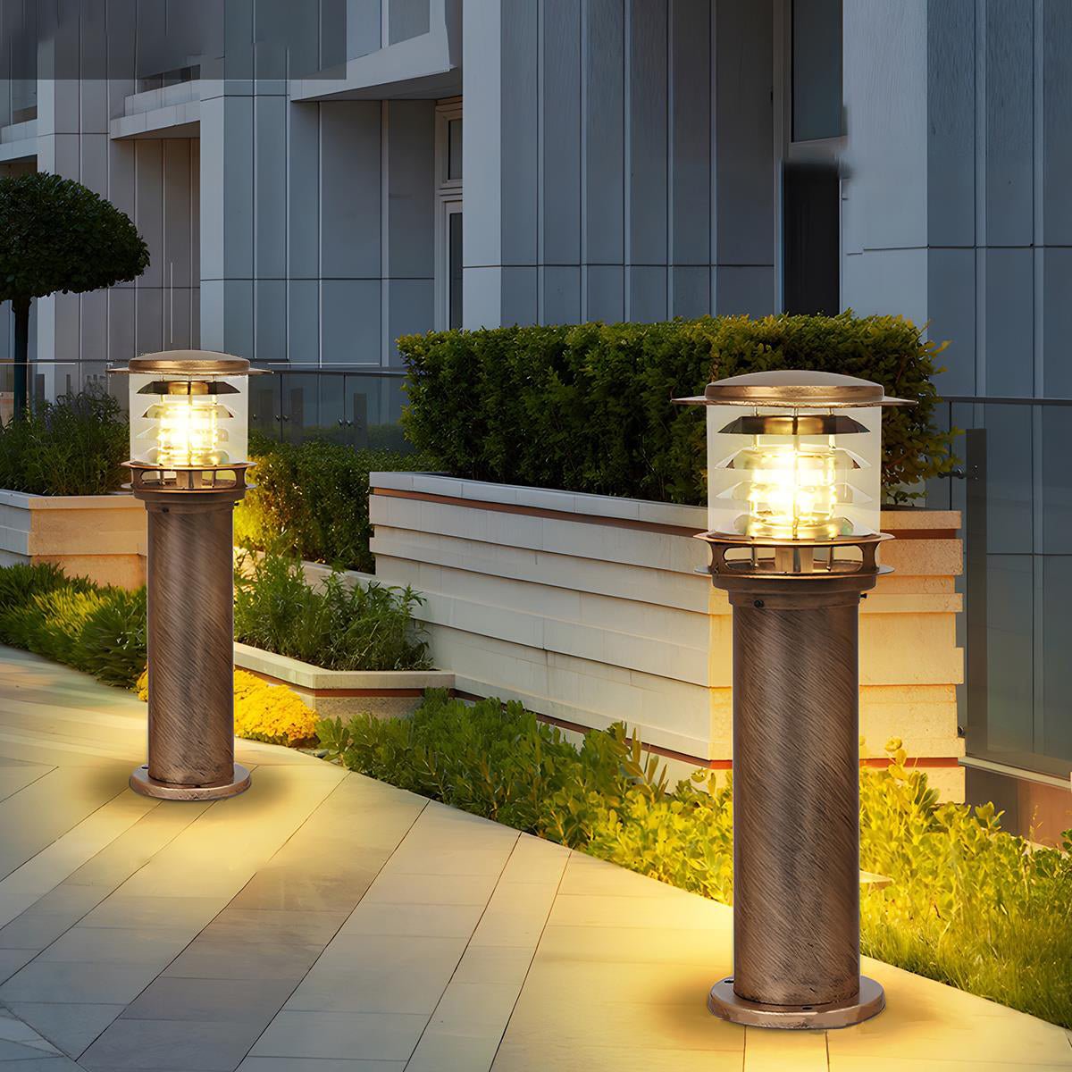 Modern Die-Cast Aluminium LED Outdoor Lamp Post | Waterproof Tiered Garden Light for Patios and Pathways 5