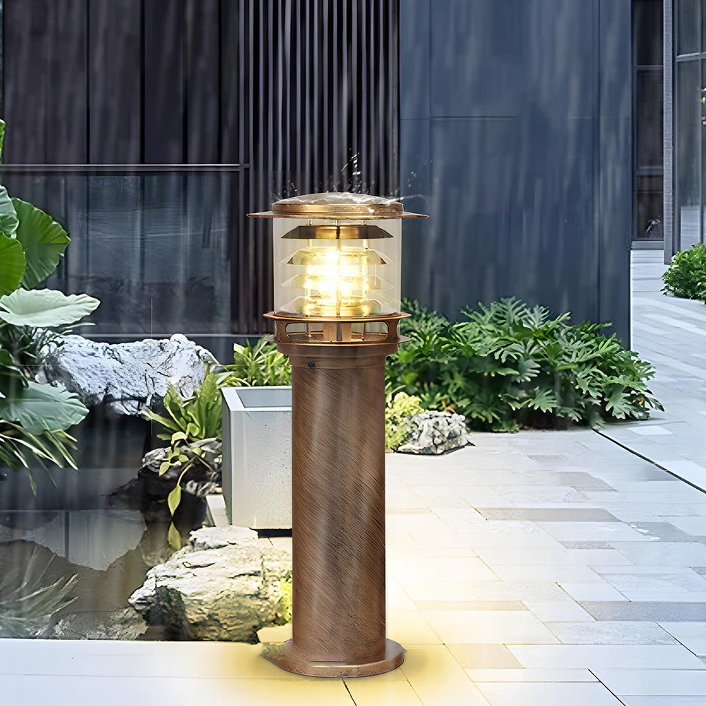 Modern Die-Cast Aluminium LED Outdoor Lamp Post | Waterproof Tiered Garden Light for Patios and Pathways 6