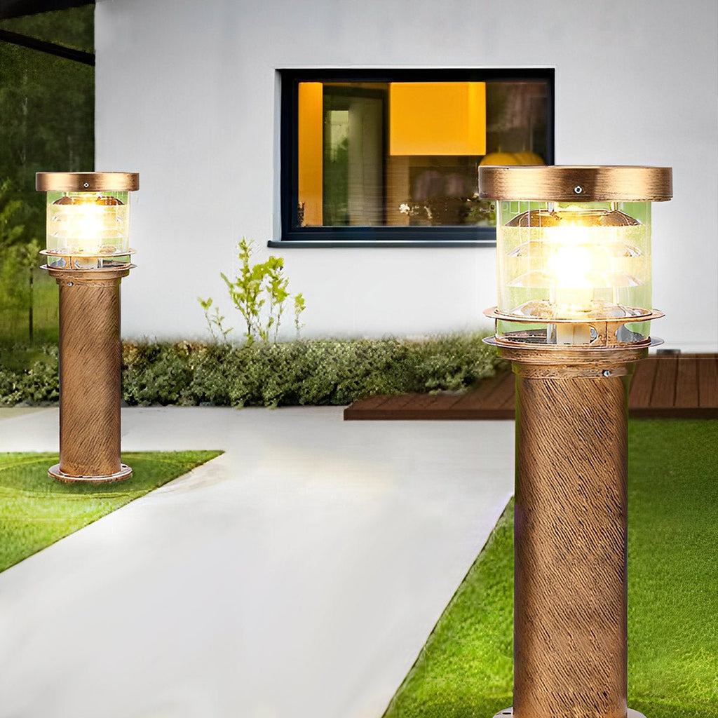 Modern Die-Cast Aluminium LED Outdoor Lamp Post | Waterproof Tiered Garden Light for Patios and Pathways 7