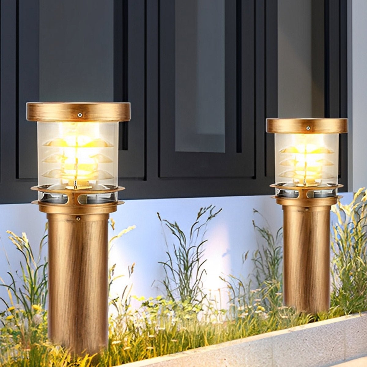 Modern Die-Cast Aluminium LED Outdoor Lamp Post | Waterproof Tiered Garden Light for Patios and Pathways 8