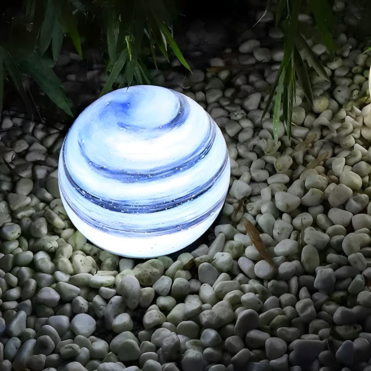 Modern Die-Cast Aluminium Outdoor Post Light with Glass Globe | Waterproof Pole Light for Garden Pathway 7