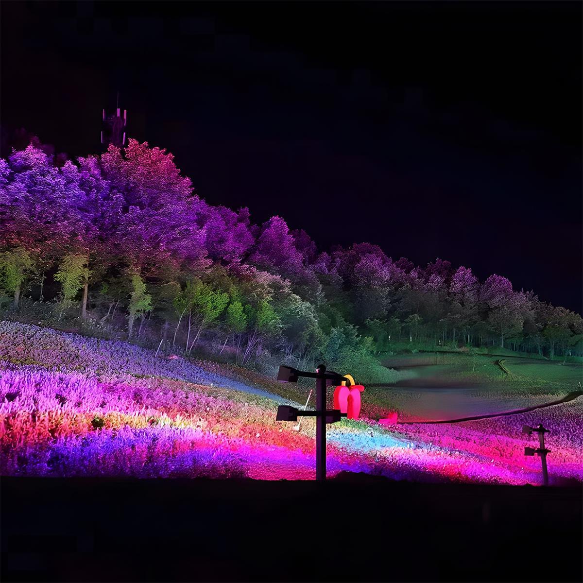 Modern Die-Cast Aluminium Outdoor Spotlight | Waterproof RGB LED Lighting for Garden 1
