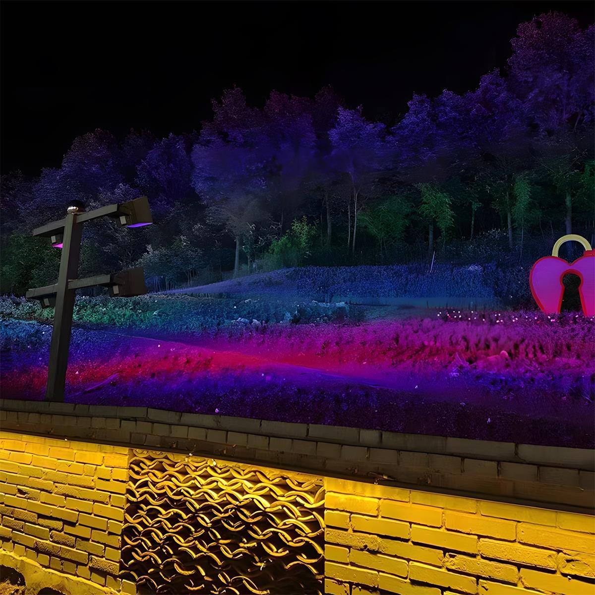 Modern Die-Cast Aluminium Outdoor Spotlight | Waterproof RGB LED Lighting for Garden 4