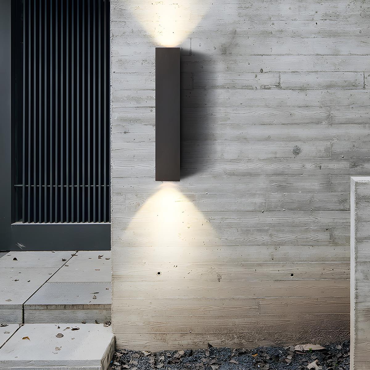 Modern Die-Cast Aluminium Outdoor Wall Sconce | Waterproof LED Light for Exterior Use 7