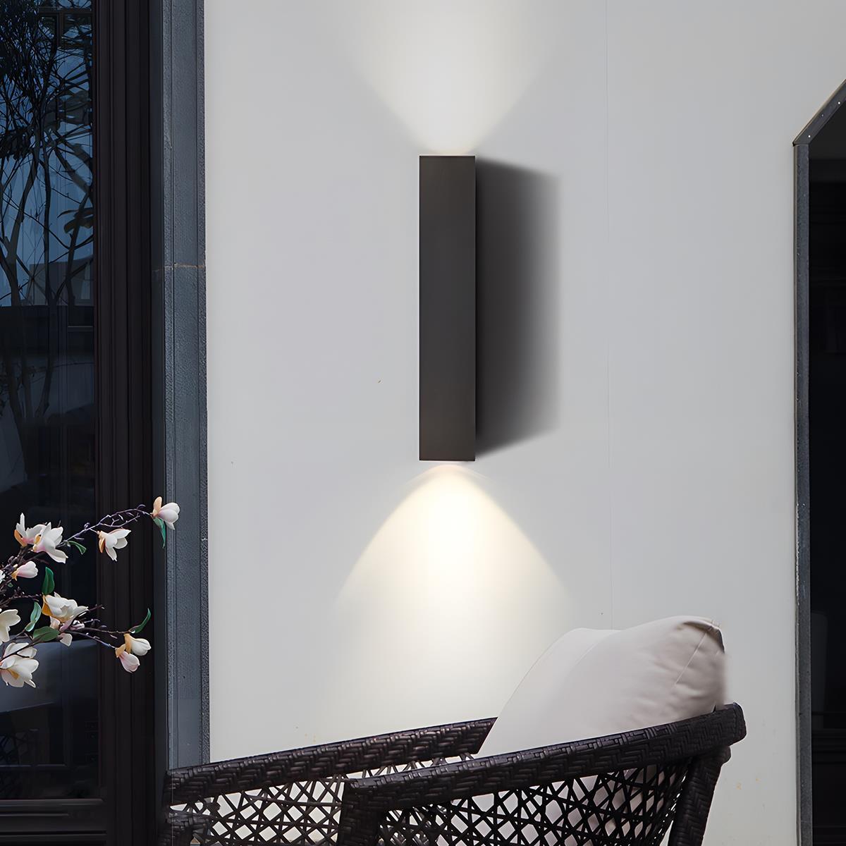 Modern Die-Cast Aluminium Outdoor Wall Sconce | Waterproof LED Light for Exterior Use 8