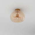 Modern Glass Flush Mount Ceiling Light | Hardwired LED with 3 Colour Temperatures for Living Room 0