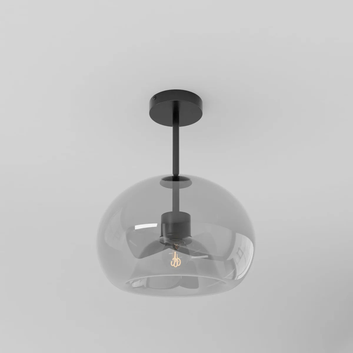 Modern Glass Flush Mount Ceiling Light | Hardwired LED with 3 Colour Temperatures for Living Room 1