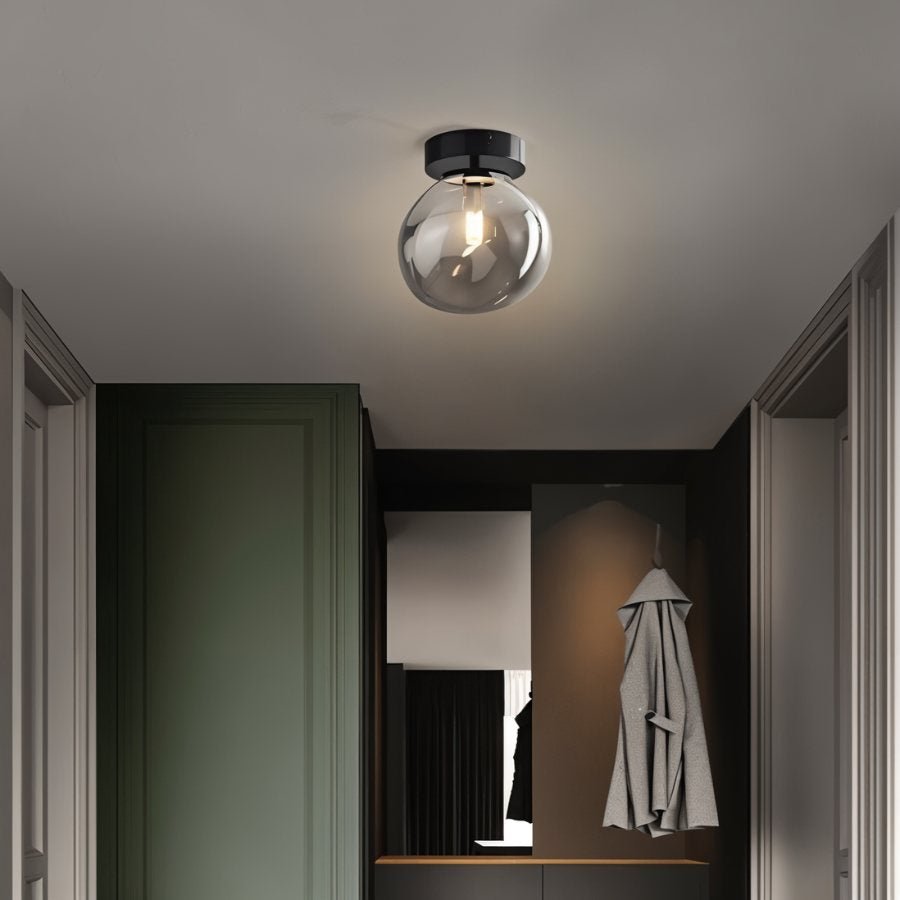 Modern Glass Flush Mount Ceiling Light | Hardwired LED with 3 Colour Temperatures for Living Room 6