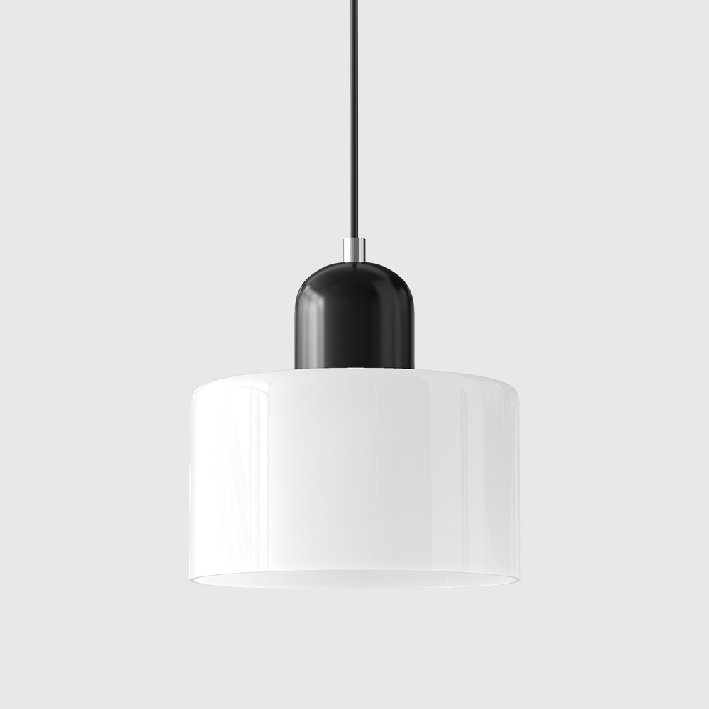 Modern Glass Pendant Light | Adjustable Height E27 Socket for Kitchen Island Lighting 12