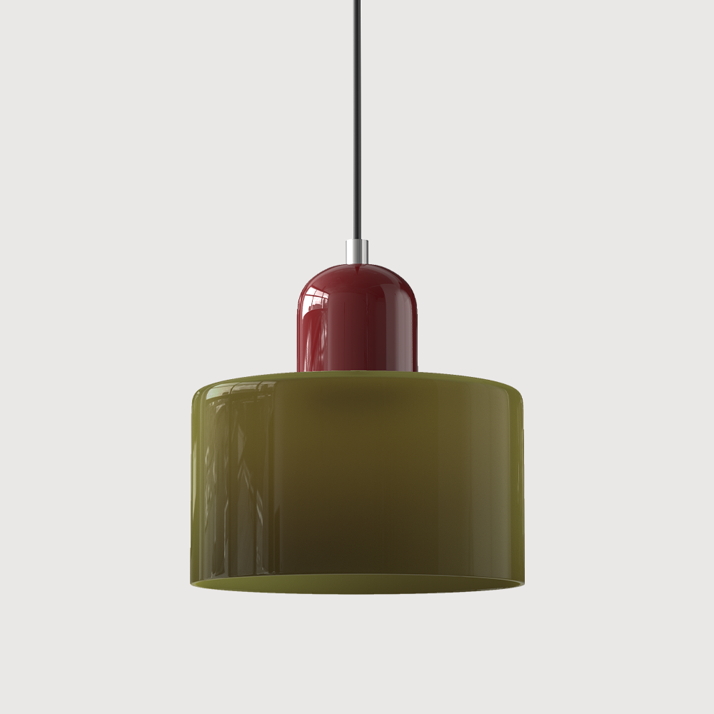 Modern Glass Pendant Light | Adjustable Height E27 Socket for Kitchen Island Lighting 8