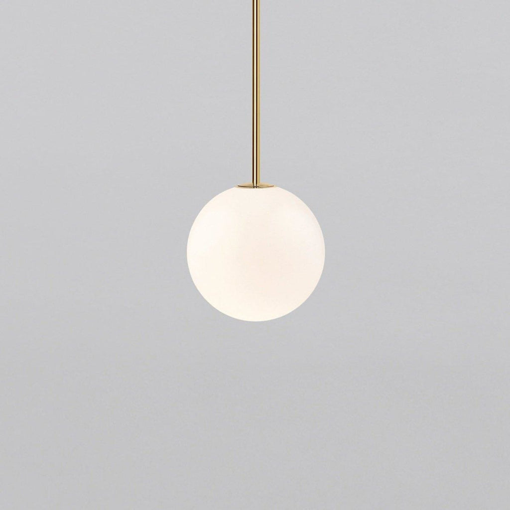 Modern Glossy Glass Pendant Light with Integrated LED | Selectable Light Tones for Kitchen or Dining Room 0