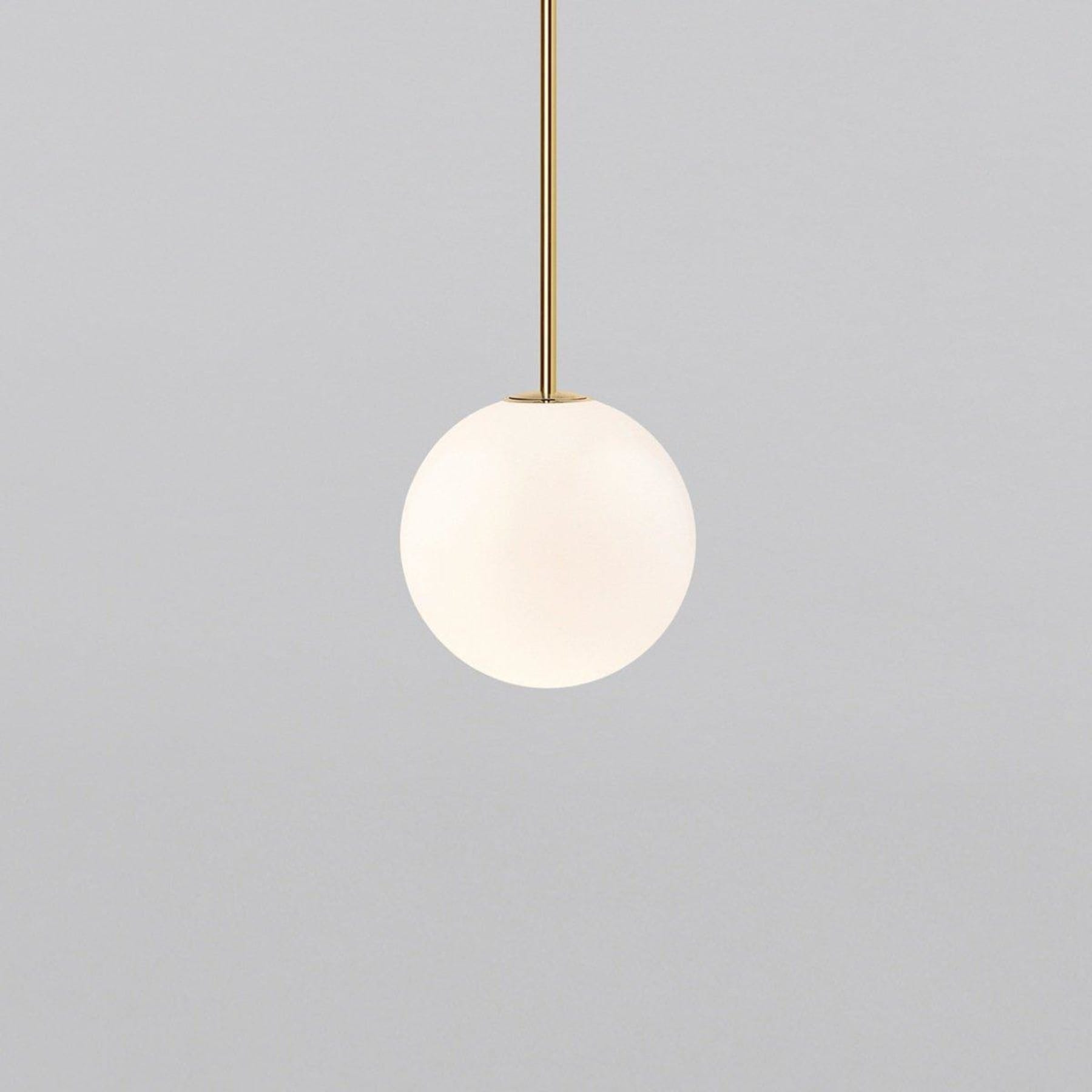 Modern Glossy Glass Pendant Light with Integrated LED | Selectable Light Tones for Kitchen or Dining Room 0