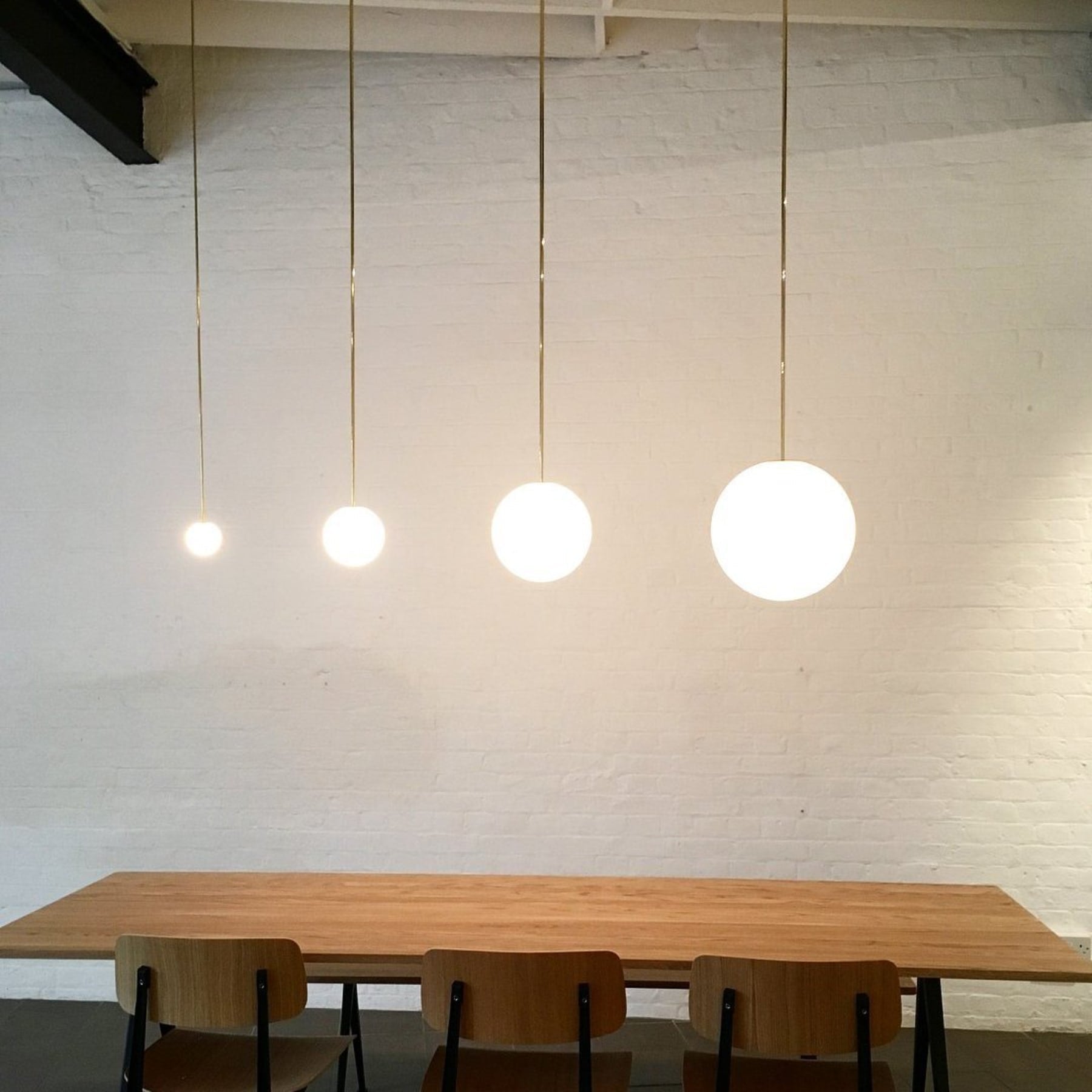 Modern Glossy Glass Pendant Light with Integrated LED | Selectable Light Tones for Kitchen or Dining Room 3