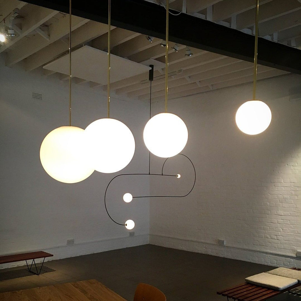 Modern Glossy Glass Pendant Light with Integrated LED | Selectable Light Tones for Kitchen or Dining Room 6