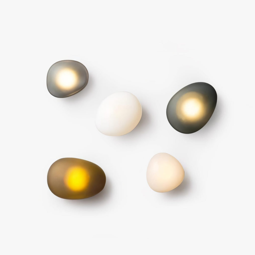 Modern Gold-Toned Glass Wall Sconce | Warm White Hardwired Light for Living Room 1