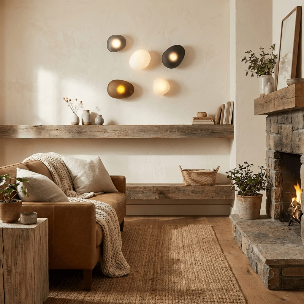 Modern Gold-Toned Glass Wall Sconce | Warm White Hardwired Light for Living Room 4