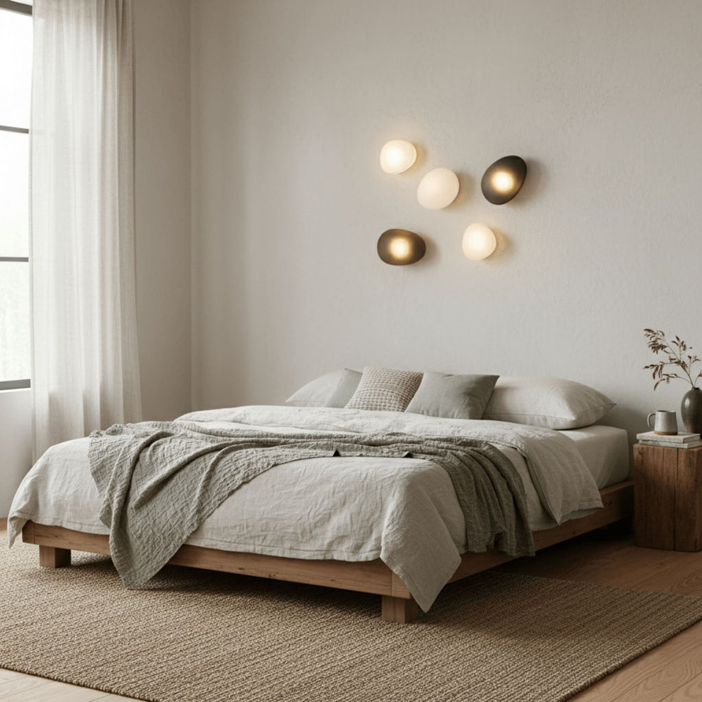 Modern Gold-Toned Glass Wall Sconce | Warm White Hardwired Light for Living Room 8