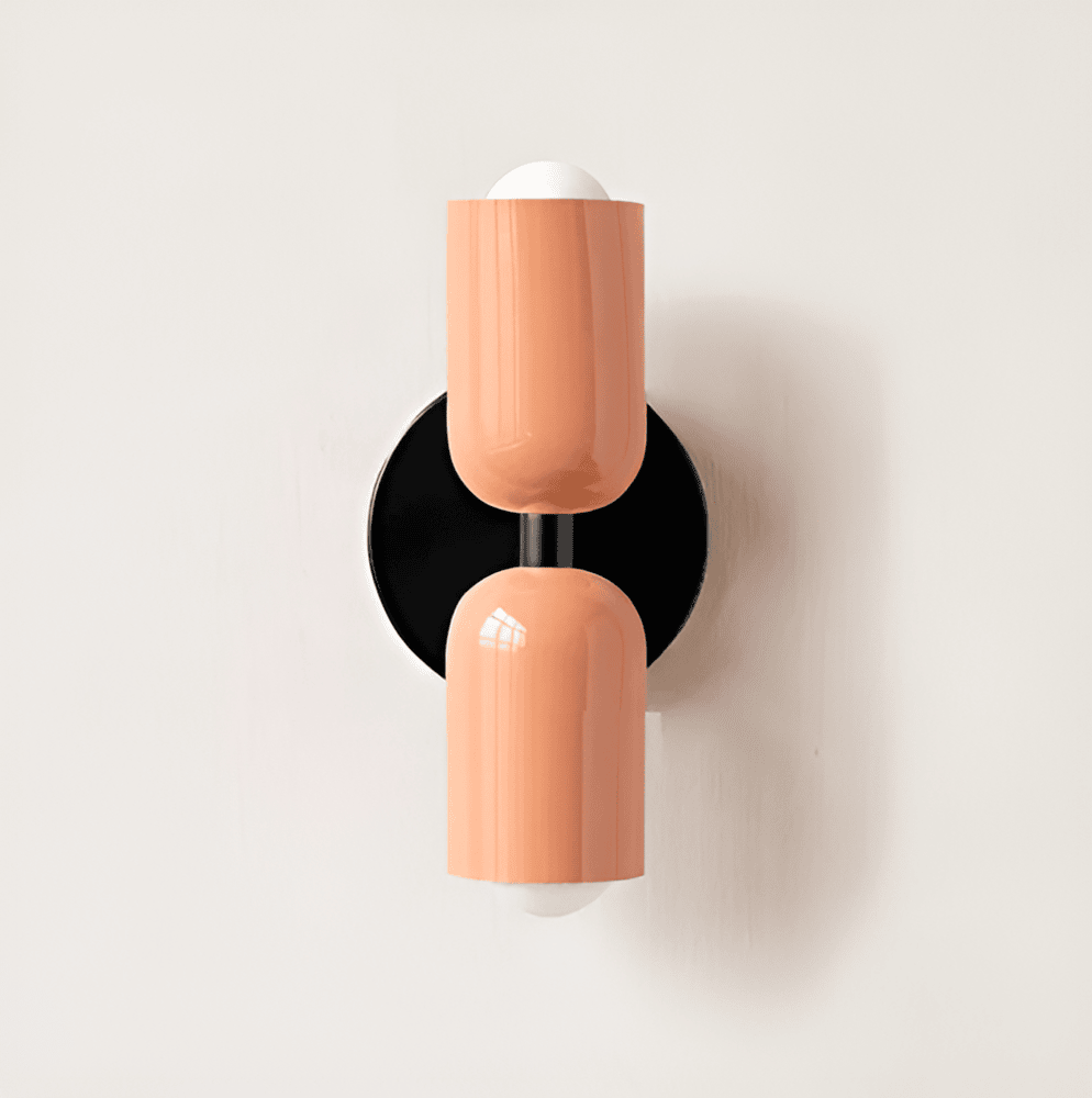 Modern Iron Double-Sided Capsule Wall Sconce | Integrated LED Up and Down Light for Bedroom 8