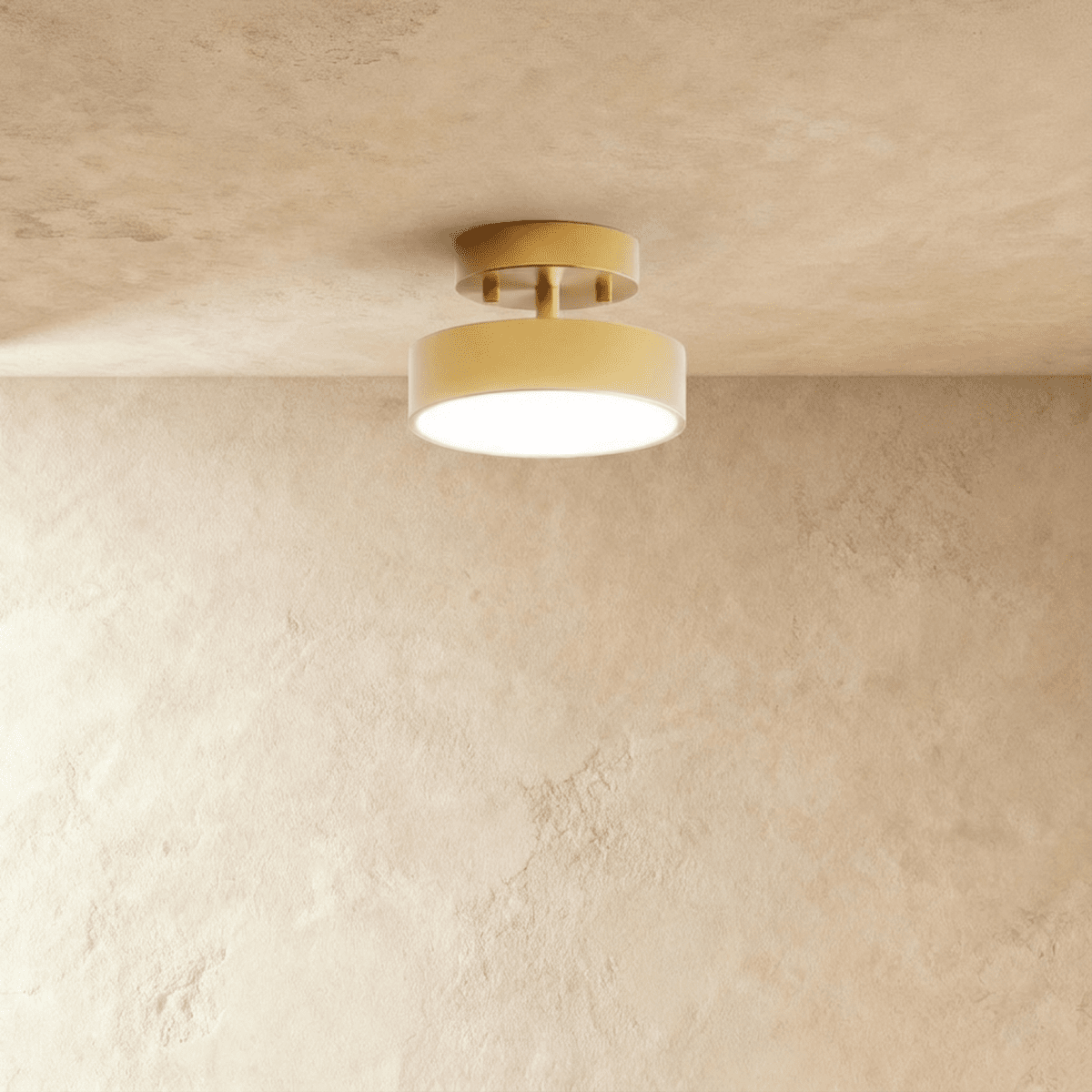 Modern Iron Flush Mount Ceiling Light | LED 3 Color Temperatures for Living Room 0