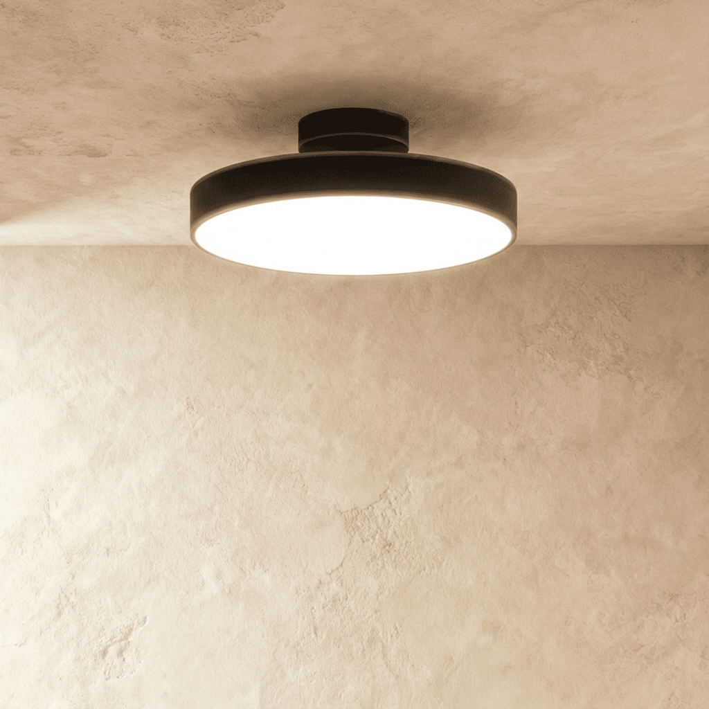 Modern Iron Flush Mount Ceiling Light | LED 3 Color Temperatures for Living Room 4